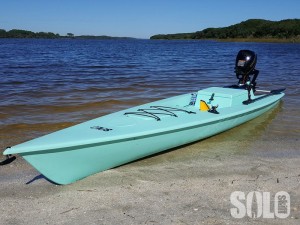 Seafoam fishing kayak