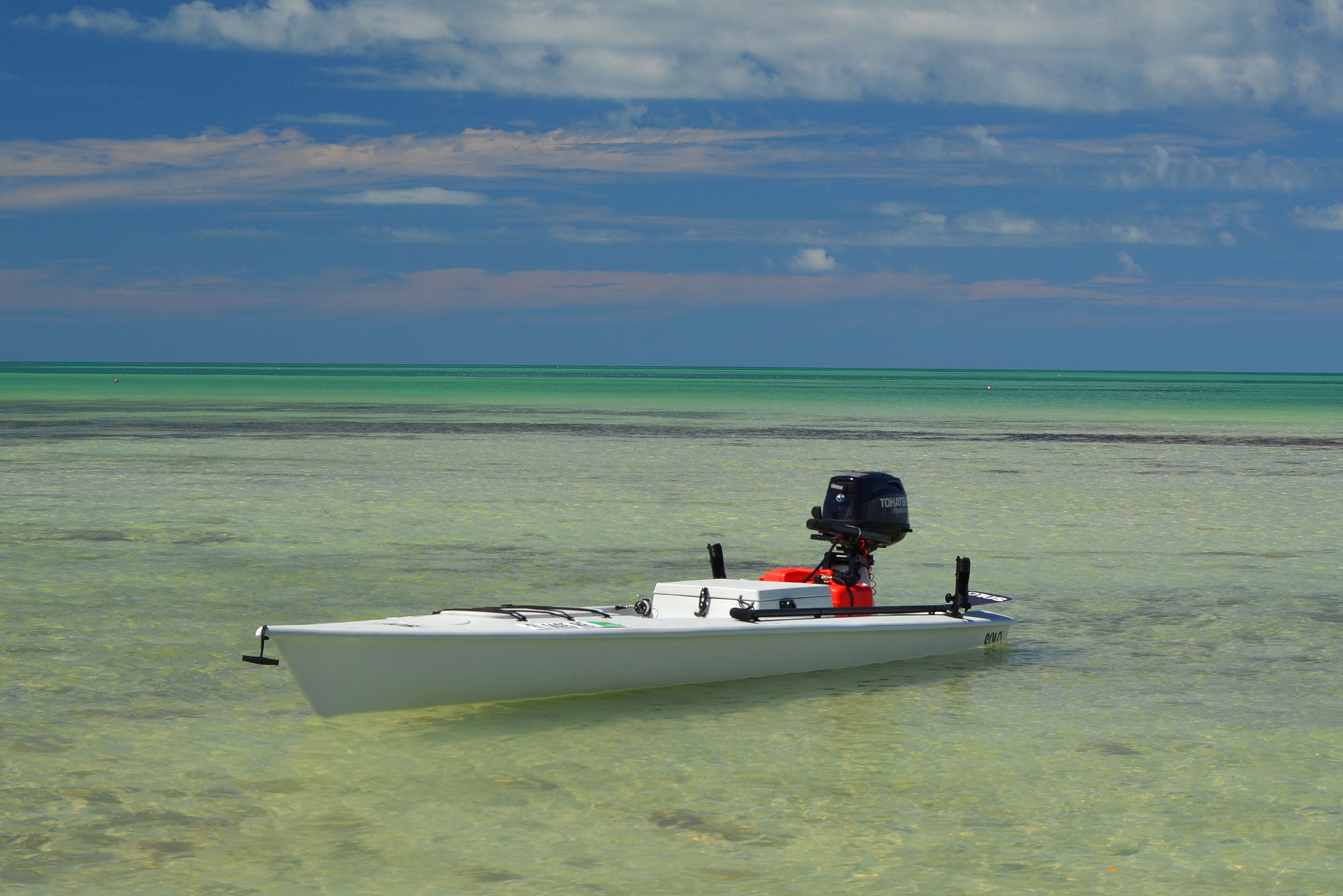 Motorized kayk in the Florida Keys backcountry