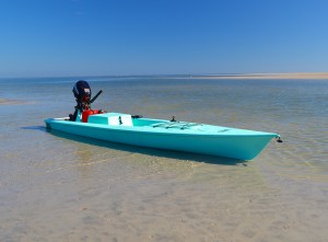 kayak fishing using a motor