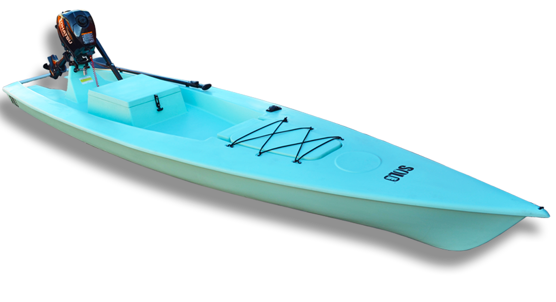 Solo Skiff, A fishing kayak, skiff, and SUP in one.