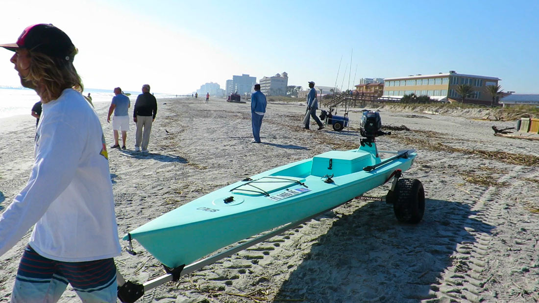 Solo fishing kayak