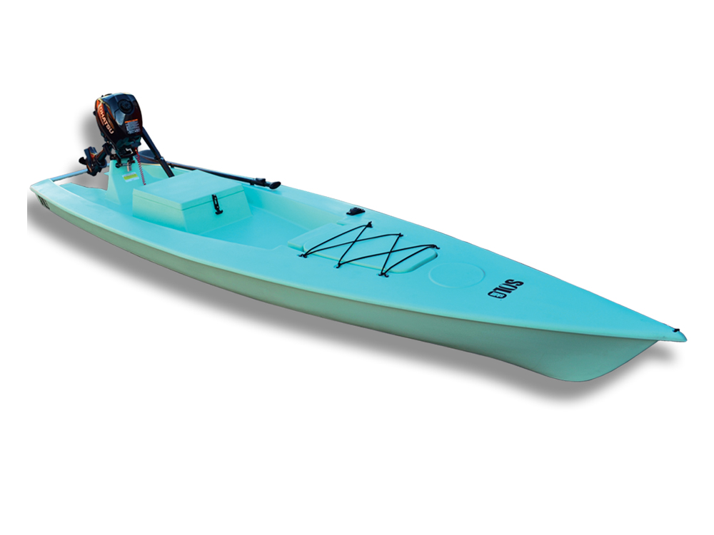 Solo Skiff, A fishing kayak, skiff, and SUP in one.